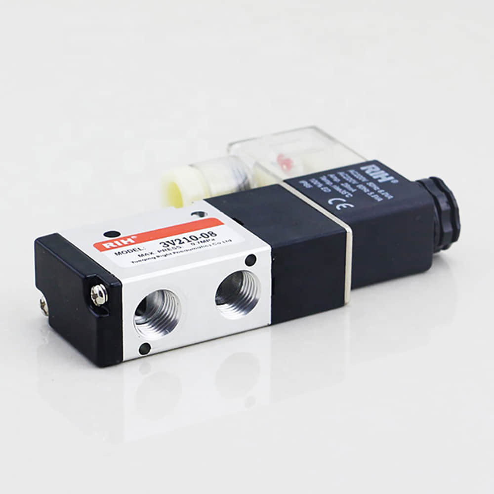 3V Series 3V210 08 G1 4 Aluminum Alloy DC24V Solenoid Valve Pneumatic